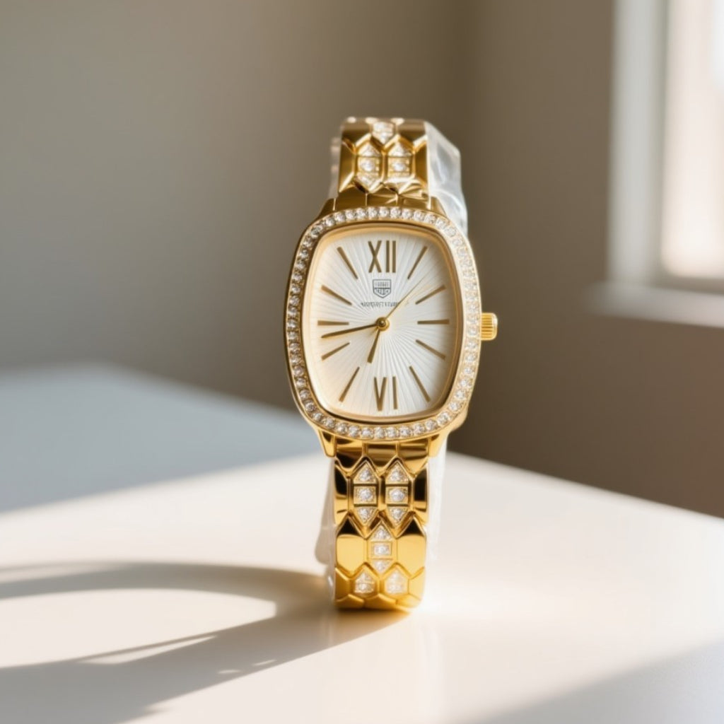 TRUE WORTH Stylish Crystal Bracelet Watch for Women