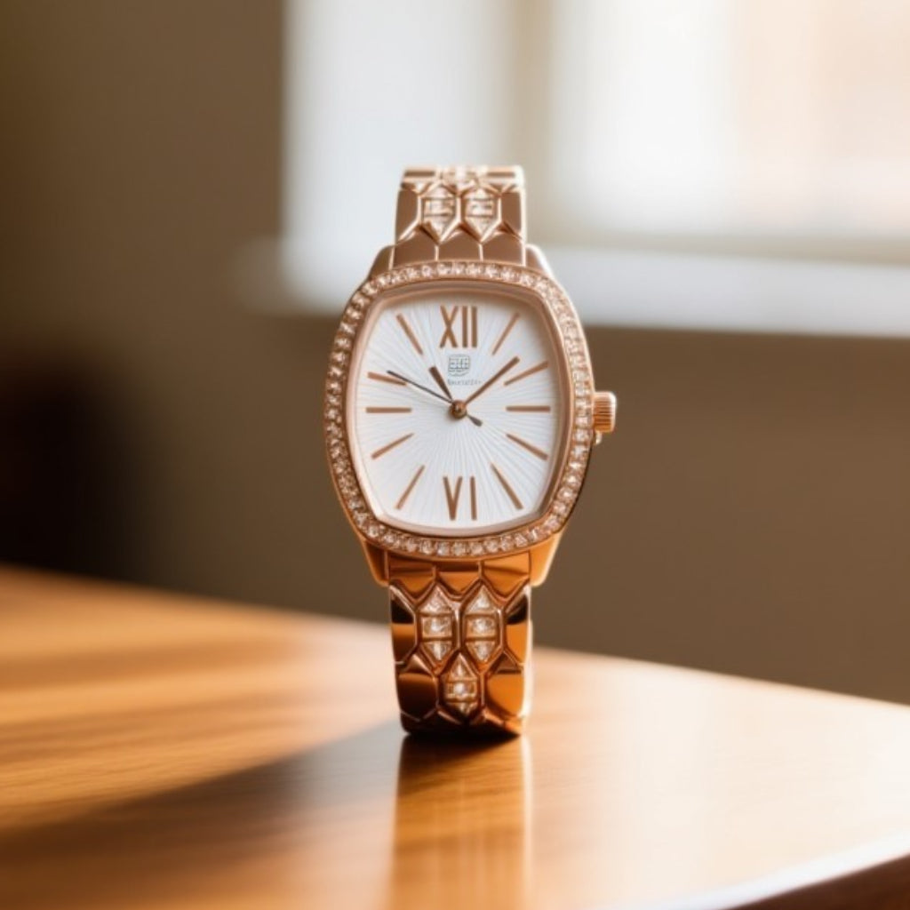 TRUE WORTH Stylish Crystal Bracelet Watch for Women