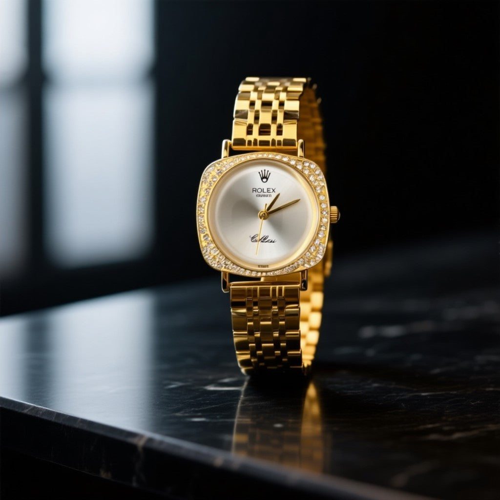 Rolex Premium Gold  Chain Watch for Women
