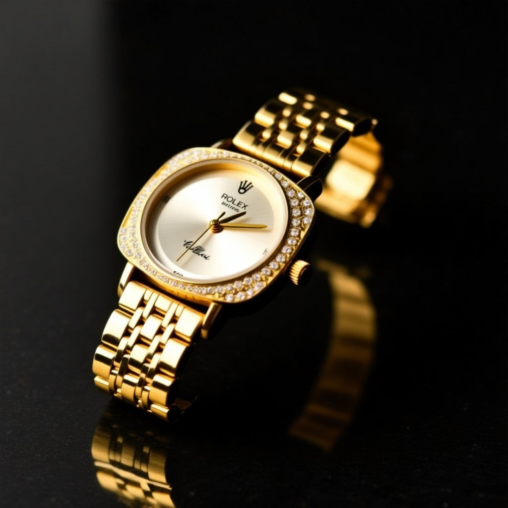 Rolex Premium Gold  Chain Watch for Women