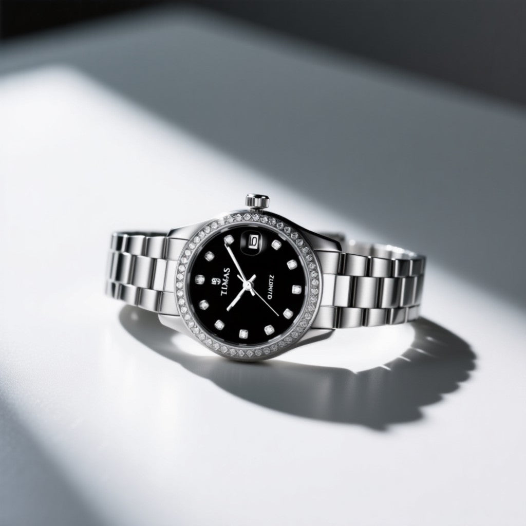 TIMAS Classic Silver Stainless Steel Watch