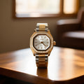 IEKE Elegant Silver Crystal Dial Watch for Women