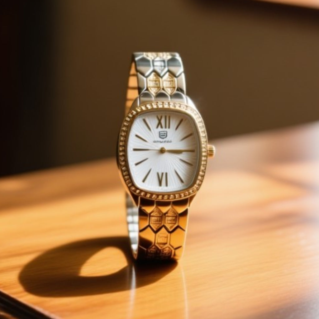 TRUE WORTH Stylish Crystal Bracelet Watch for Women