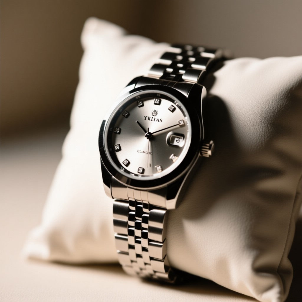 Timas Classic Silver Stainless Steel Watch