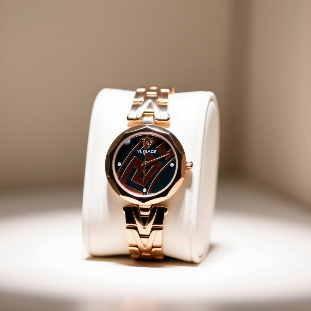 Versace Black Dial  Premium Watch For Women