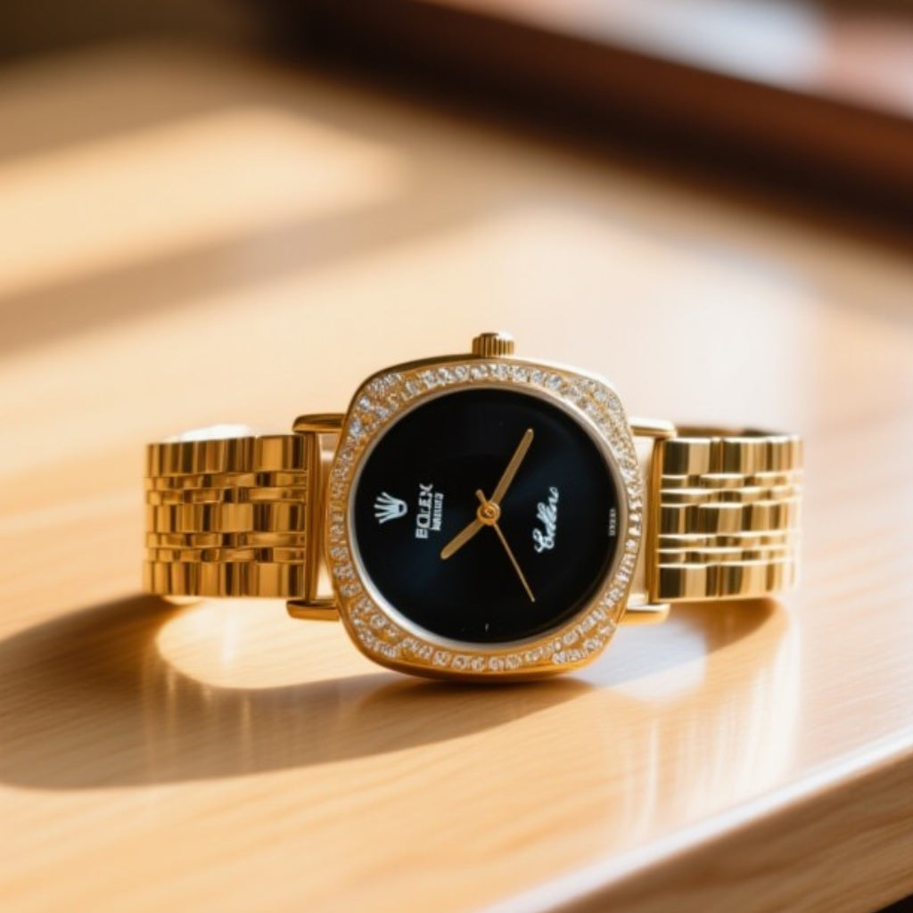Rolex Premium Gold  Chain Watch for Women