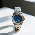 Seastar Luxury Blue Dial Gold Watch for Women