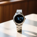 Black Dial Silver Watch for Women
